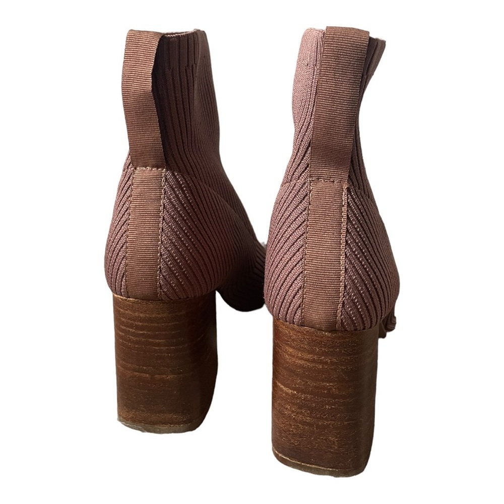 Steven By Steve Madden Neta Sock Booties Cognac B… - image 4